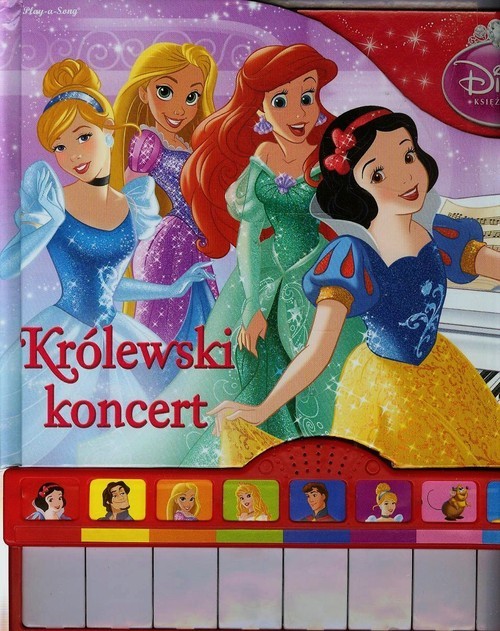 okładka Disney Księżniczka Królewski koncert dźwiękowa książka