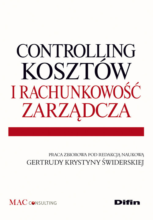 okładka Controlling kosztów i rachunkowość zarządcza książka