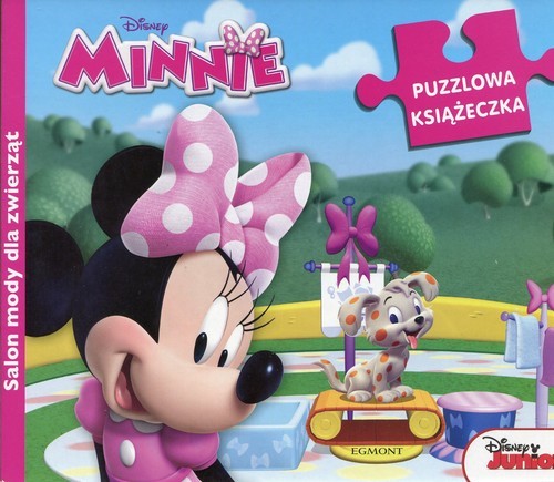okładka Salon mody dla zwierząt Minnie Puzzlowa książeczka książka