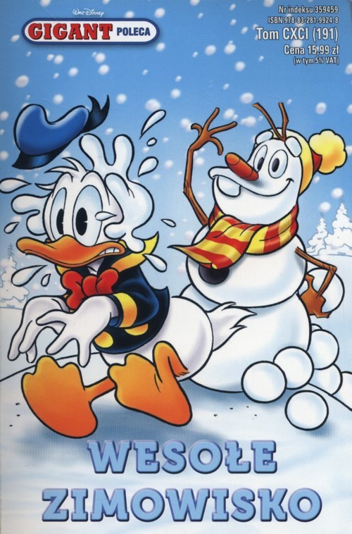 okładka Gigant poleca Wesołe zimowisko Tom 191 książka