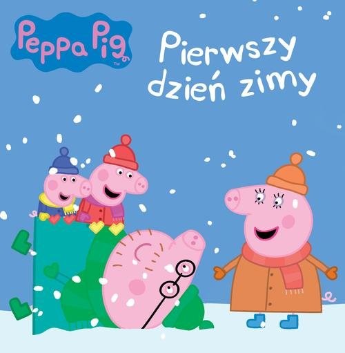 okładka Świnka Peppa Pierwszy dzień zimy książka