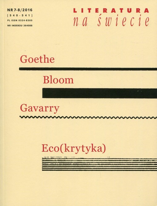 okładka Literatura na świecie 2016/07/08 książka