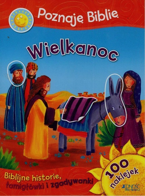 okładka Poznaję Biblię Wielkanoc Biblijne historie 100 naklejek Biblijne historie, łamigłowki i zgadywanki książka | Vic Parker