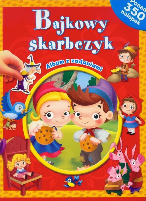 okładka Bajkowy skarbczyk Album z zadaniami książka