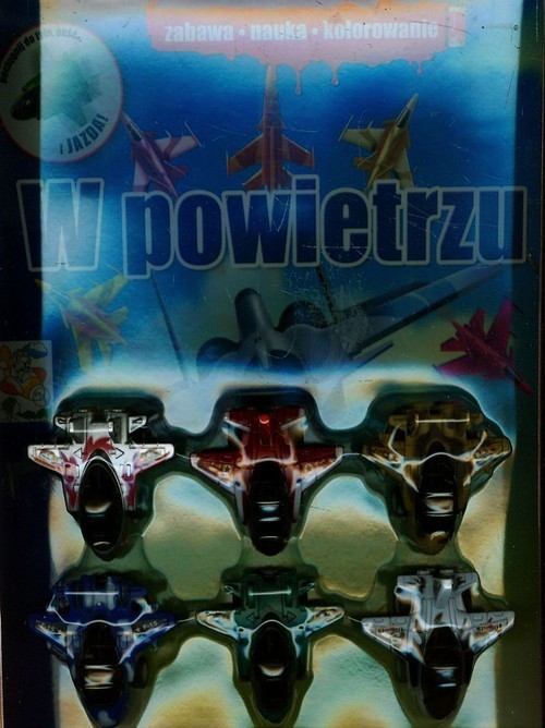 okładka W powietrzu Zabawa nauka kolorowanie książka