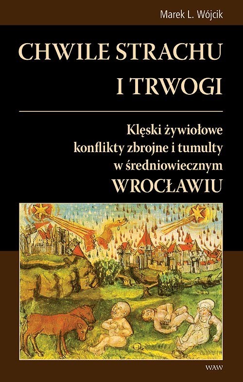 okładka Chwile strachu i trwogi Klęski żywiołowe konflikty zbrojne i tumulty w średniowiecznym Wrocławiu książka | Marek L. Wójcik