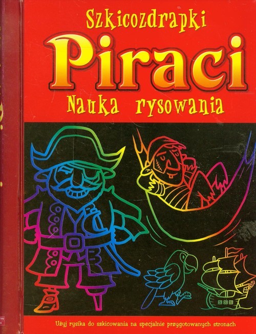 okładka Szkicozdrapki Piraci Nauka rysowania książka