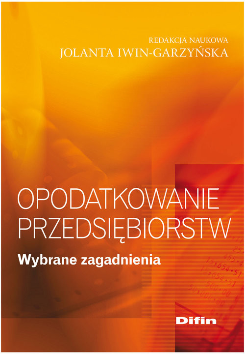 okładka Opodatkowanie przedsiębiorstw Wybrane zagadnienia książka