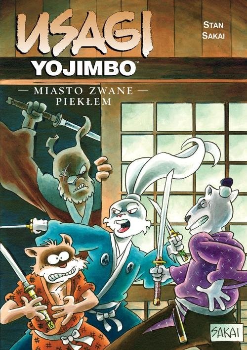 okładka Usagi Yojimbo Miasto zwane Piekłem Tom 21 książka