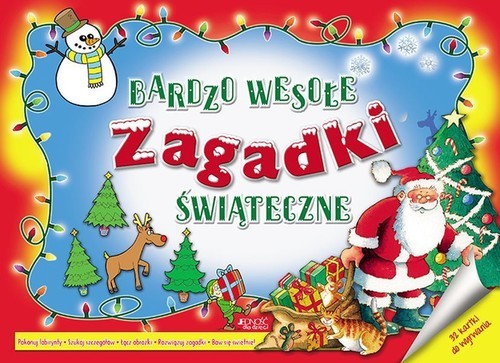 okładka Bardzo wesołe zagadki świąteczne książka