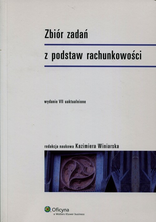 okładka Zbiór zadań z podstaw rachunkowości książka