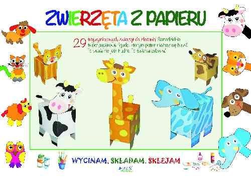 okładka Wycinam składam sklejam Zwierzęta z papieru książka | Irene Mazza