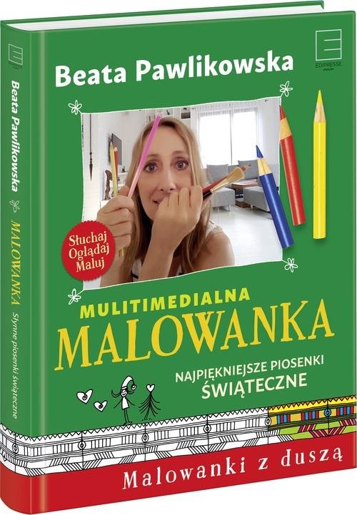okładka Multimedialna Malowanka Najpiękniejsze piosenki świąteczne książka | Beata Pawlikowska