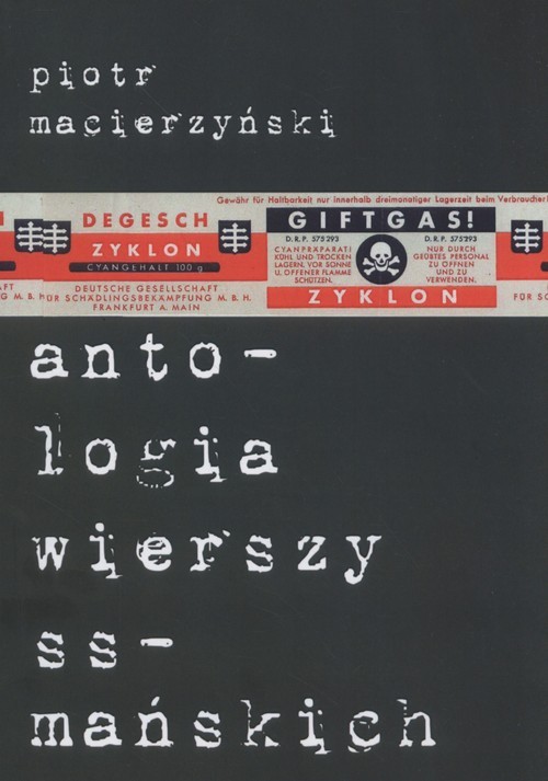 okładka Antologia wierszy ss-mańskich książka | Macierzyński Piotr