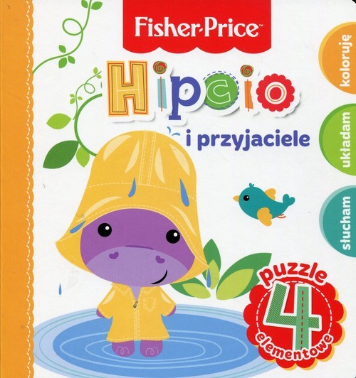 okładka Fisher Price Puzzle Hipcio i przyjaciele książka | Anna Wiśniewska
