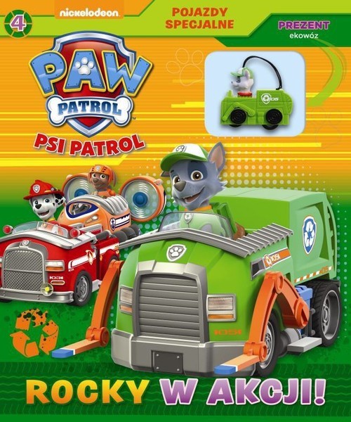 okładka Psi patrol Pojazdy specjalne 4 Rocky w akcji książka