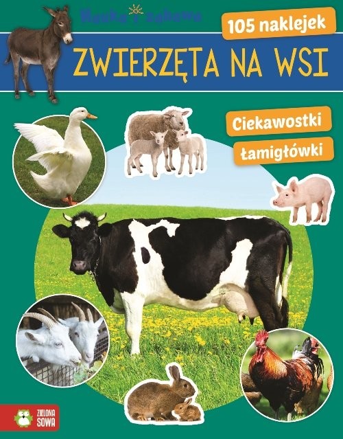 okładka Zwierzęta na wsi Nauka i zabawa książka