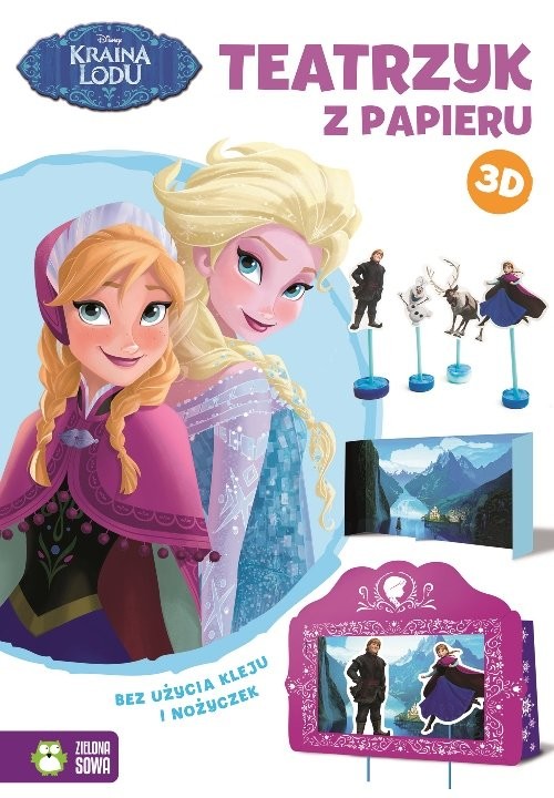 okładka Teatrzyk z papieru 3D Kraina Lodu książka