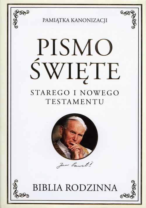 okładka Pismo Święte Starego i Nowego Testamentu Biblia rodzinna książka