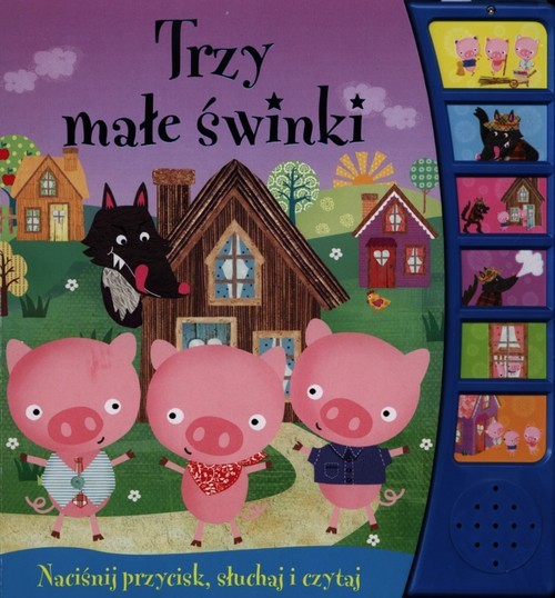 okładka Trzy małe świnki Książeczka dźwiękowa książka