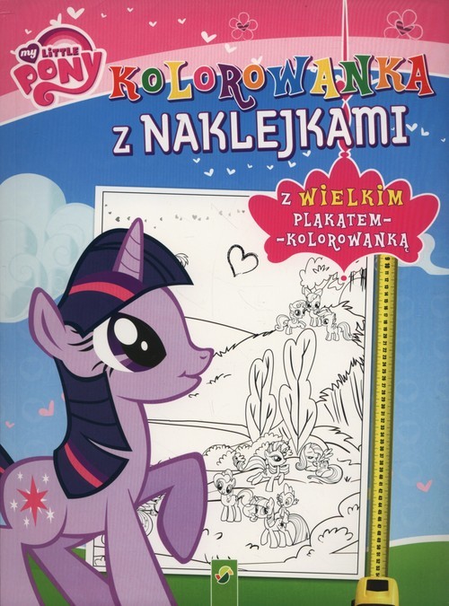 okładka Kolorowanka z naklejkami My Little Pony książka