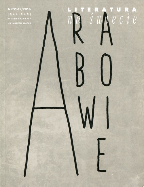 okładka Literatura na świecie 2016/11-12 Arabowie książka