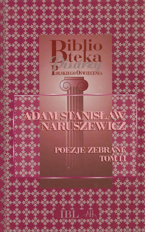okładka Poezje zebrane Tom II książka | Adam Stanisław Naruszewicz