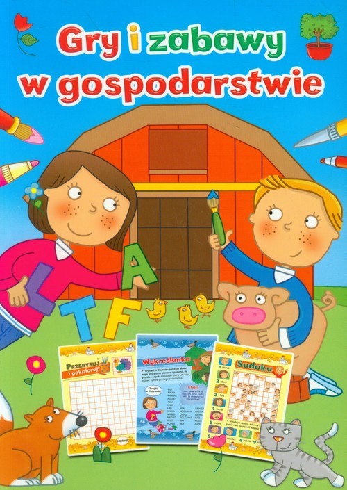 okładka Gry i zabawy w gospodarstwie książka
