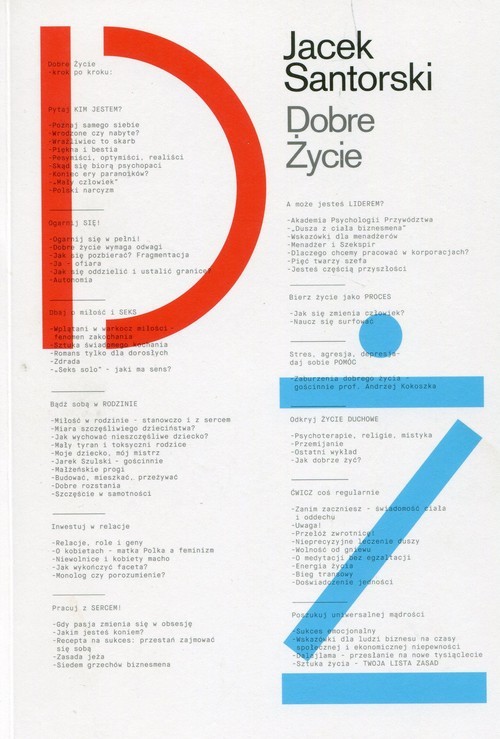 okładka Dobre życie książka | Jacek Santorski