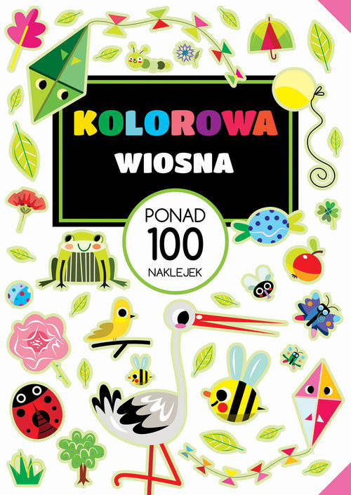 okładka Kolorowa wiosna Ponad 100 naklejek książka