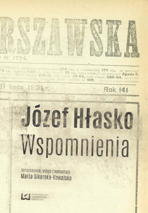 okładka Józef Hłasko Wspomnienia książka