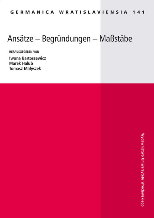 okładka Ansatze - Begrundungen - Maßstäbe książka