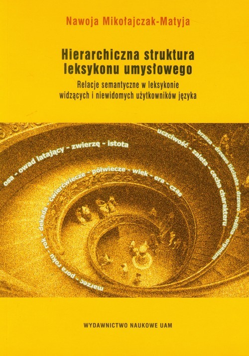 okładka Hierarchiczna struktura leksykonu umysłowego Relacje semantyczne w leksykonie widzących i niewidomych użytkowników języka książka | Nawoja Mikołajczak-Matyja
