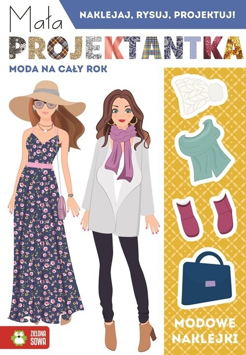 okładka Mała projektantka Moda na cały rok książka