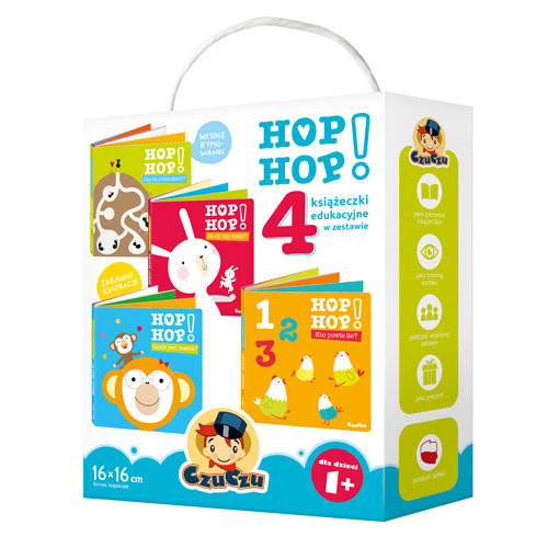 okładka CzuCzu Hop, hop! 1+ box książka