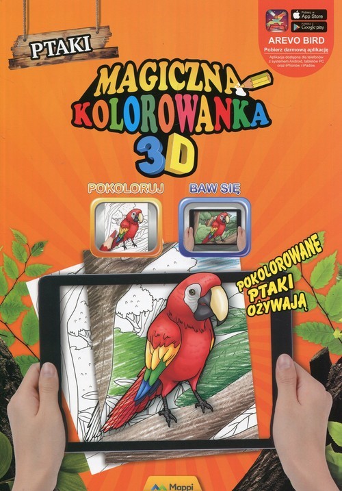 okładka Magiczna kolorowanka 3D Ptaki książka