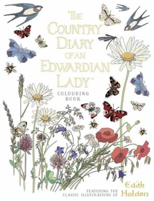 okładka The Country Diary of an Edwardian Lady Colouring Book książka | Edith Holden