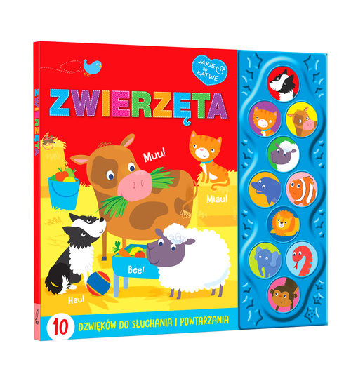 okładka 10 dźwięków Zwierzęta książka