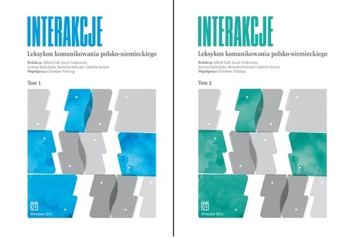 okładka Interakcje Leksykon komunikowania polsko- niemieckiego Tom 1 i 2 książka