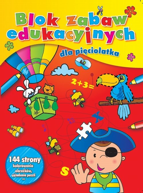 okładka Blok Zabaw edukacyjnych dla pięciolatka książka