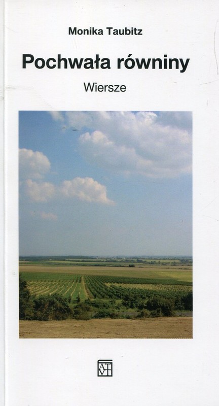 okładka Pochwała równiny Wiersze książka | Taubitz Monika