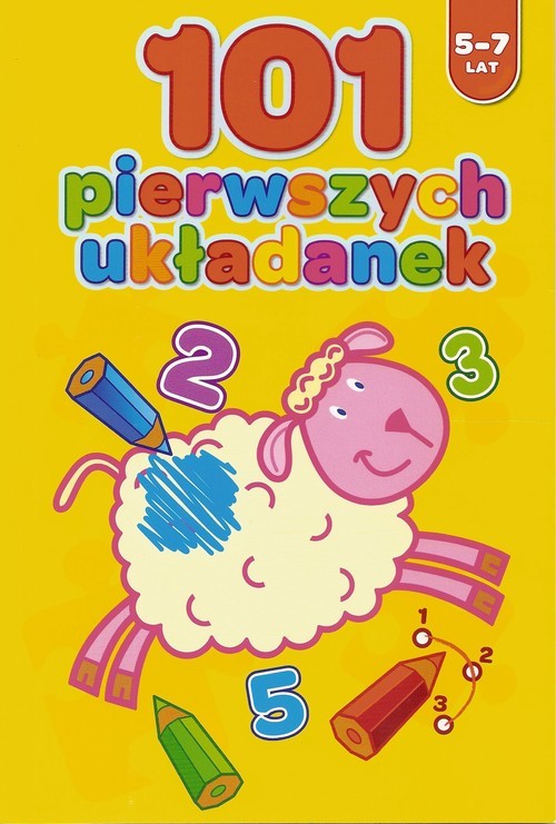 okładka 101 pierwszych układanek 5-7 lat książka