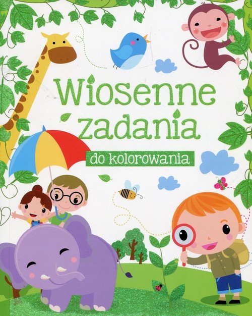 okładka Wiosenne zadania do kolorowania książka | Beata Białogłowska-Piwko