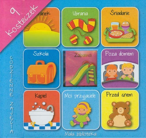 okładka Mała biblioteka 9 kosteczek Codzienne zajęcia książka