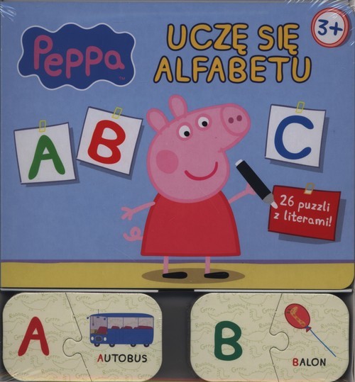 okładka Świnka Peppa Uczę się alfabetu książka