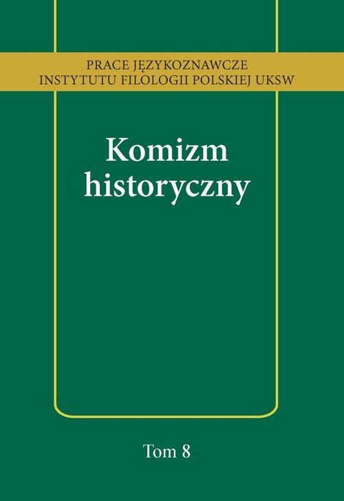 okładka Komizm historyczny książka