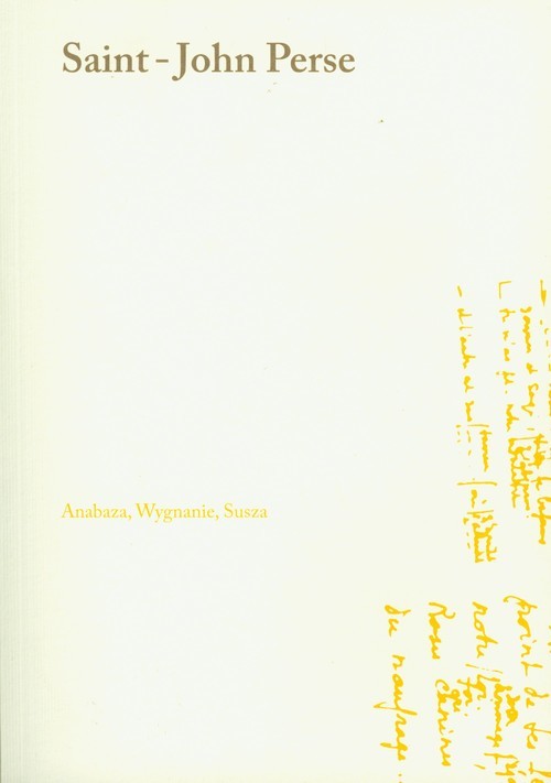 okładka Anabaza Wygnanie Susza książka | Perse Saint-John