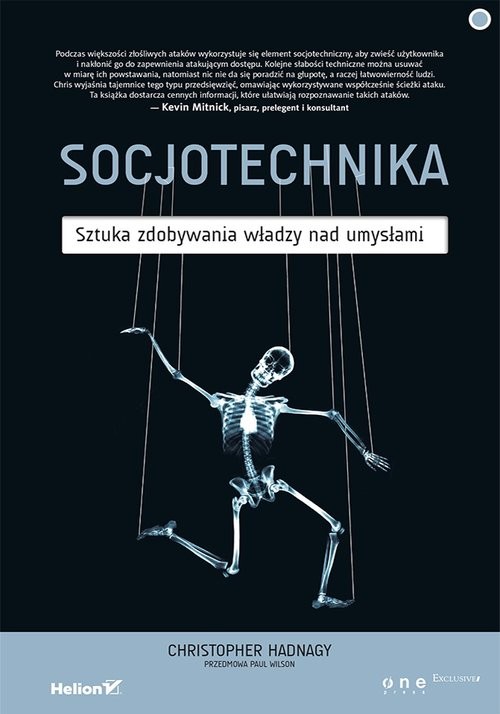 okładka Socjotechnika Sztuka zdobywania władzy nad umysłami książka | Christopher Hadnagy