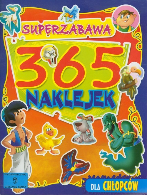 okładka 365 naklejek dla chłopców Superzabawa książka