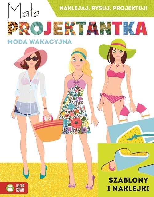 okładka Mała projektantka Moda wakacyjna książka